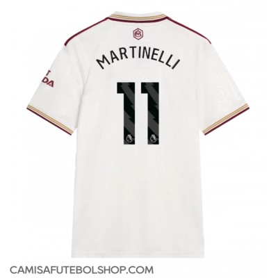 Camisa de time de futebol Arsenal Gabriel Martinelli #11 Replicas 3º Equipamento 2025-26 Manga Curta Camisa de time de futebol Arsenal Gabriel Martinelli #11 Replicas 3º Equipamento 2025-26 Manga Curta